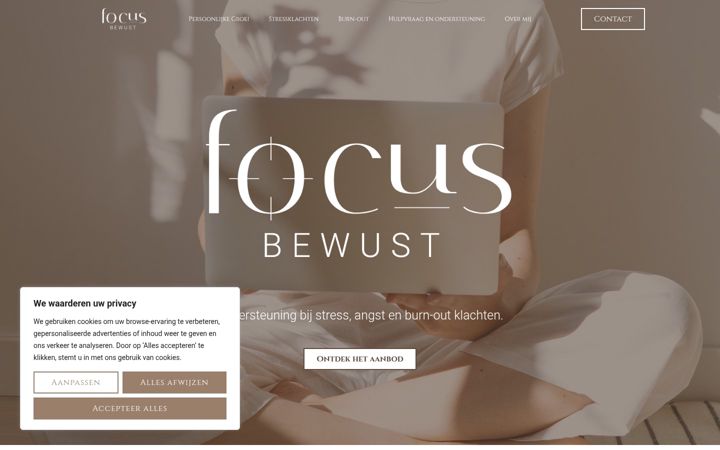 Screenshot of focusbewust.nl