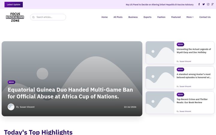 Screenshot of focusblackjackzone.nl