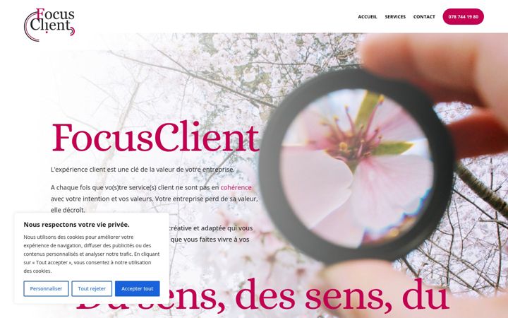 Screenshot of focusclient.ch