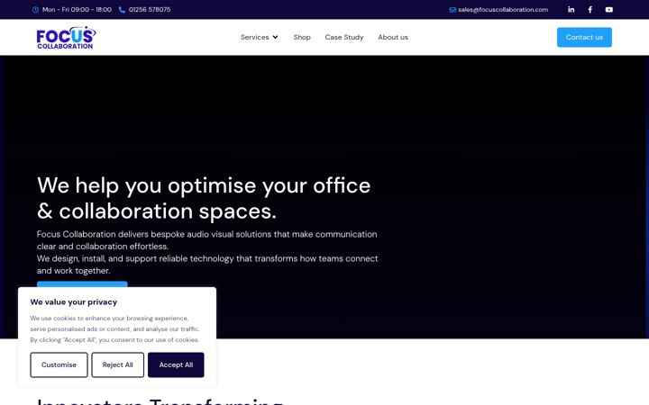 Screenshot of focuscollaboration.com