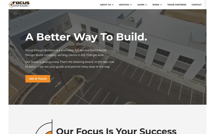 Screenshot of focusdesignbuilders.com