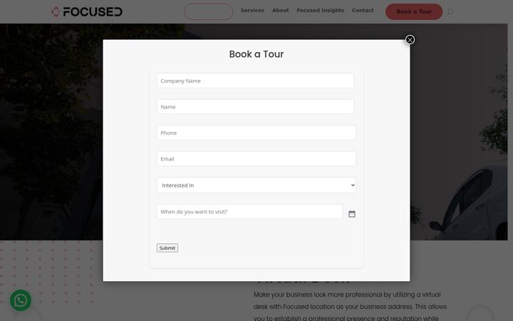 Screenshot of focused.com.pk