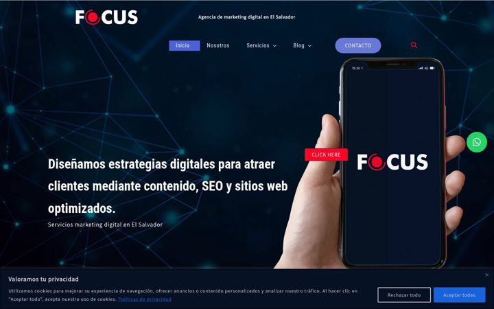 Screenshot of focusenlinea.com