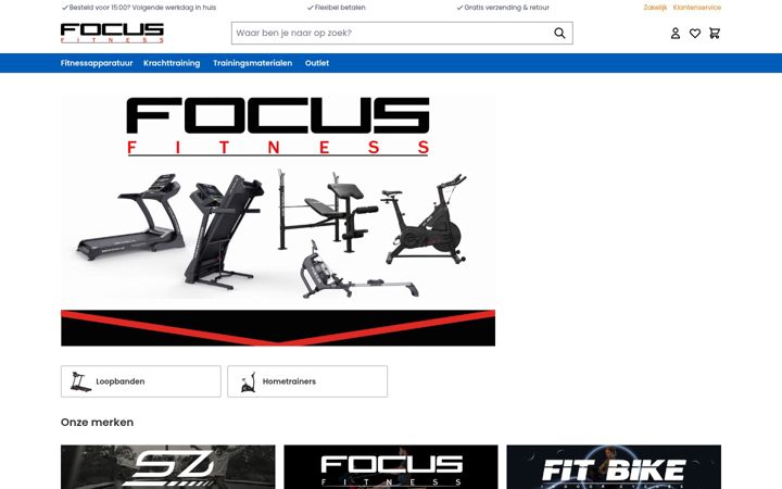 Екранна снимка на focusfitness.nl