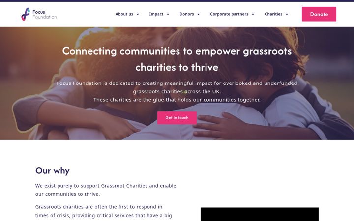 Skærmbillede af focusfoundation.org.uk