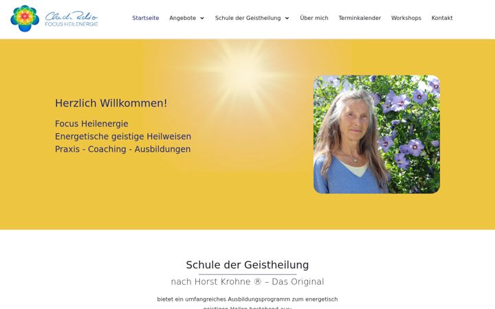 Screenshot of focusheilenergie.ch