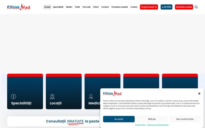 Screenshot of focusmed.ro
