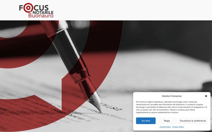 Screenshot of focusnotarilebuonauro.it