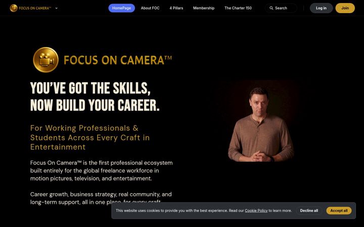 Screenshot of focusoncamera.com