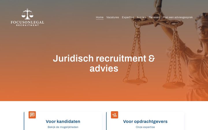 Screenshot of focusonlegal.nl