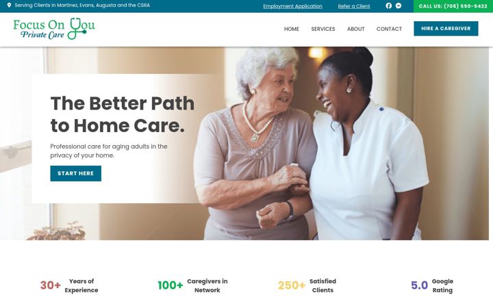 Screenshot of focusonyoupc.com