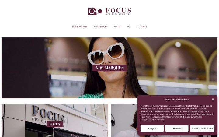Screenshot of focusopticien.fr