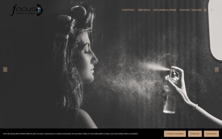 Screenshot of focusphotoundvideo.de