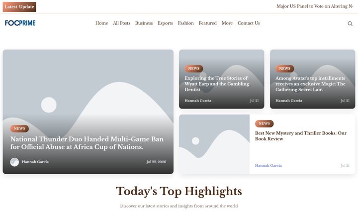 Screenshot of focusprimeblog.nl