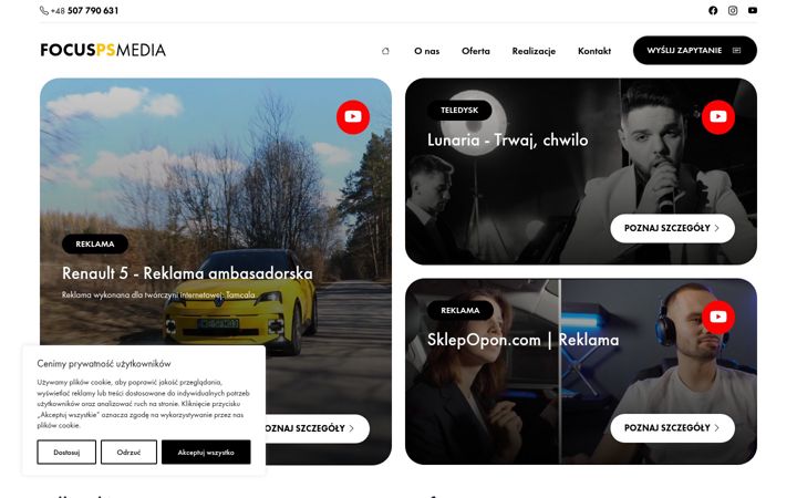 Screenshot of focuspsmedia.pl