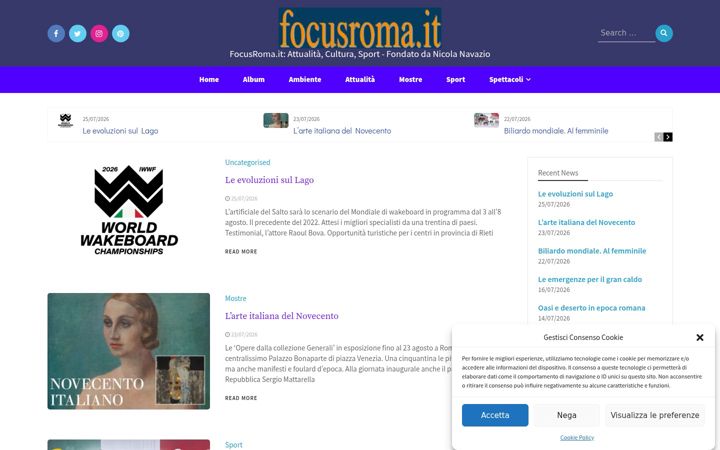 Screenshot of focusroma.it