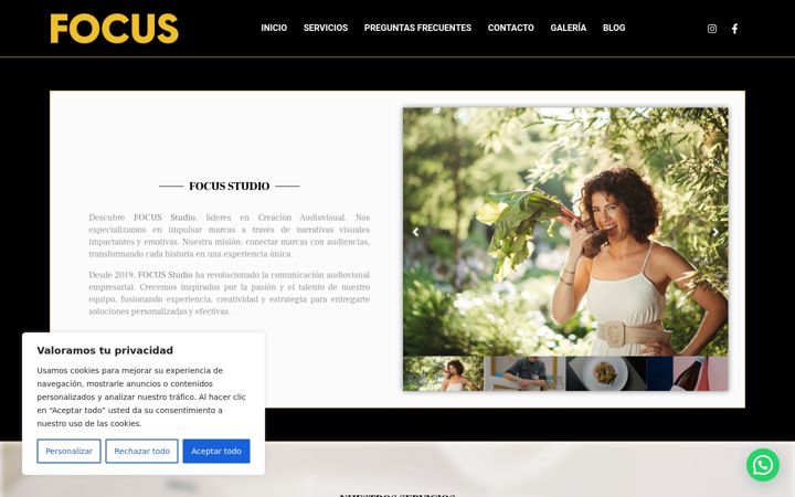 Screenshot of focusstudio.es