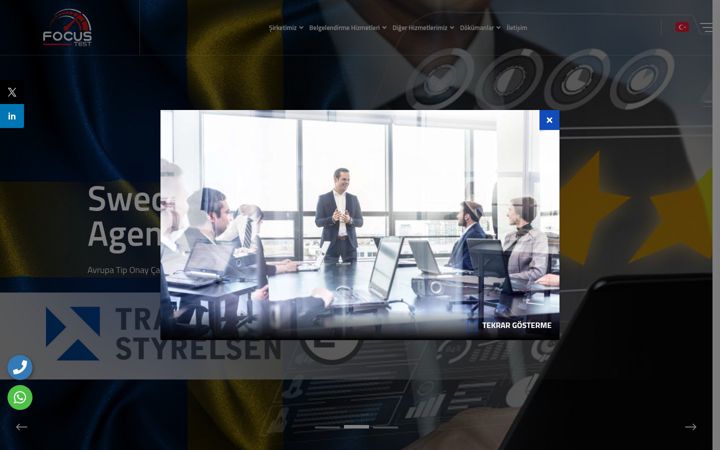 Screenshot of focustest.com.tr