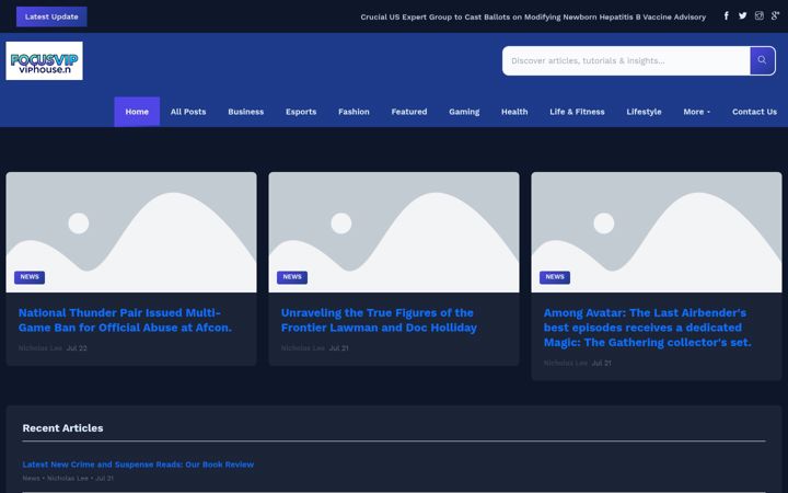Screenshot of focusviphouse.nl