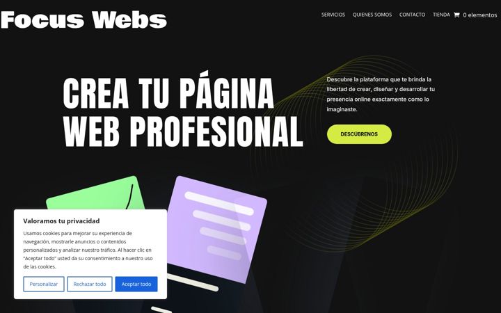 Screenshot of focuswebs.es