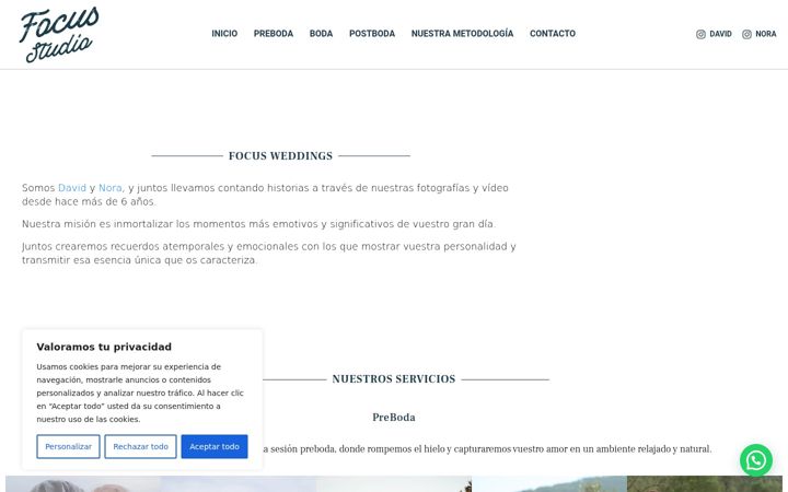 Screenshot of focusweddings.es