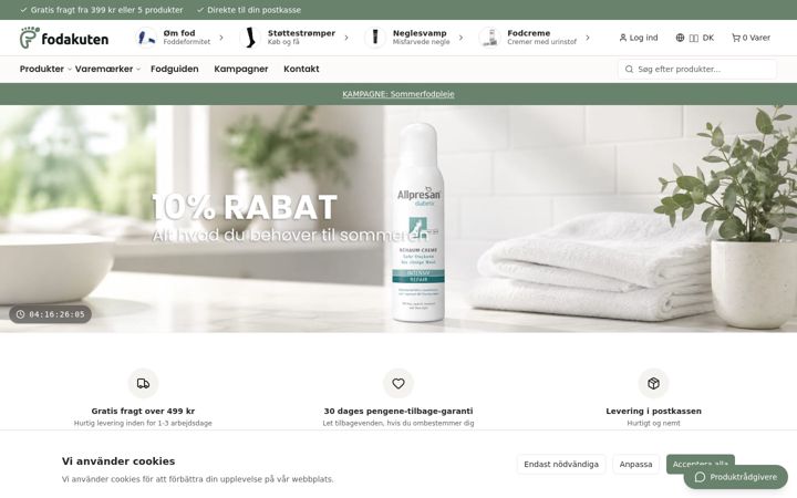 Screenshot of fodakuten.dk