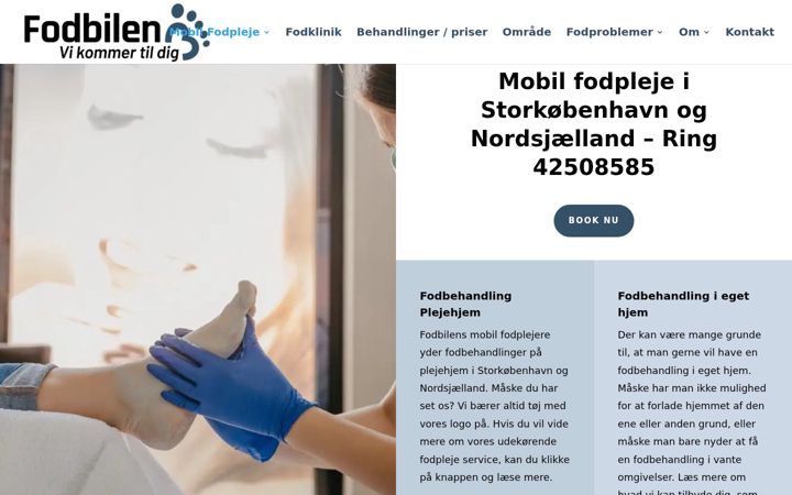 Screenshot of fodbilen.dk