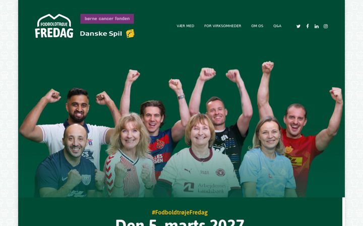Screenshot of fodboldtroejefredag.dk