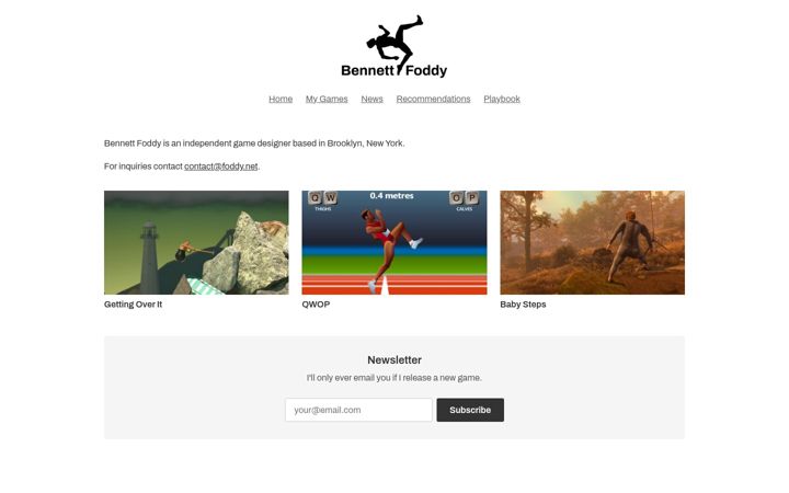 Screenshot of foddy.net
