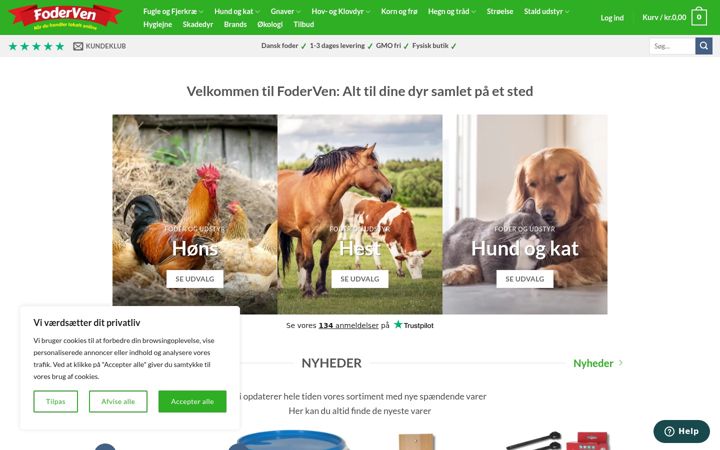 Screenshot of foderven.dk