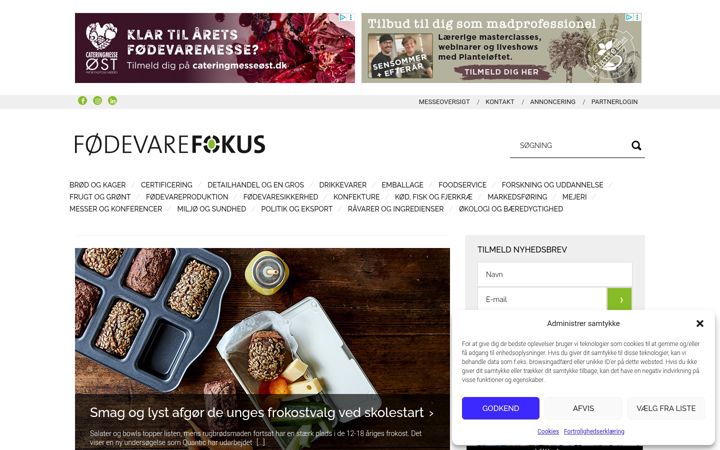Screenshot of fodevarefokus.dk