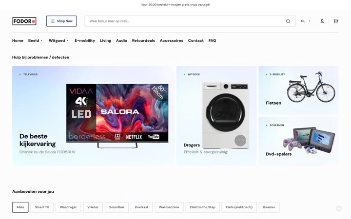 Screenshot of fodor.nl