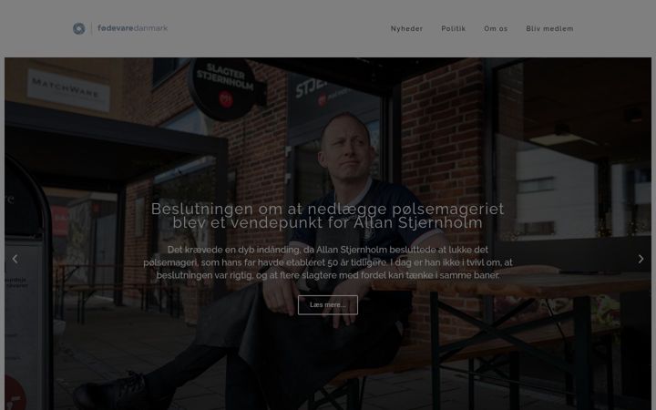 Screenshot of foedevaredanmark.dk