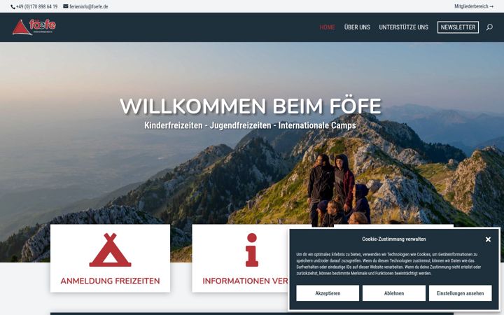 Screenshot von foefe.de