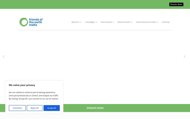 Screenshot of foemalta.org