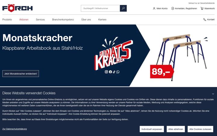 Screenshot of foerch.de