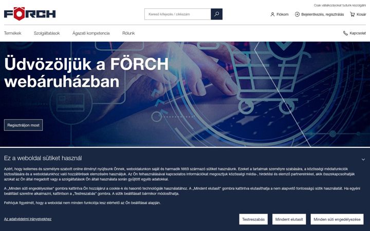 Screenshot of foerch.hu
