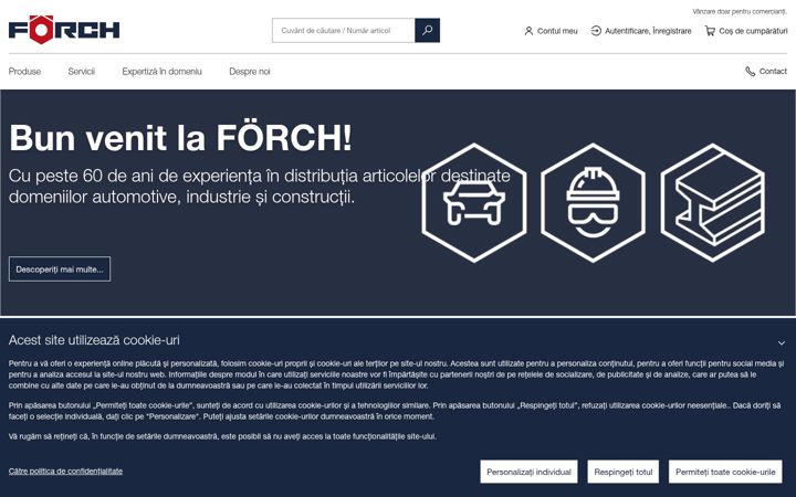 Screenshot of foerch.ro