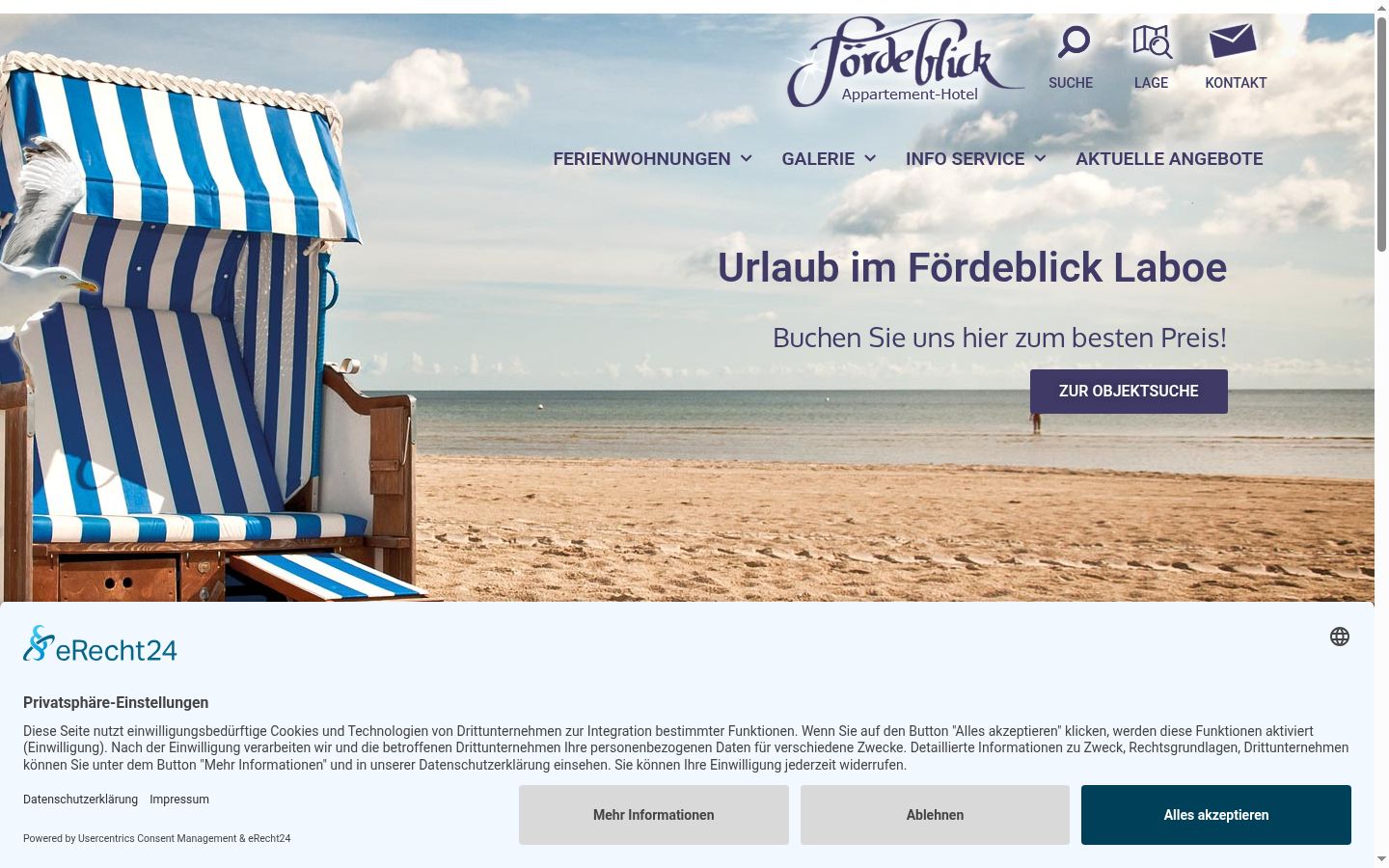 Screenshot tal-banner tal-kunsens muri qabel kwalunkwe interazzjoni
