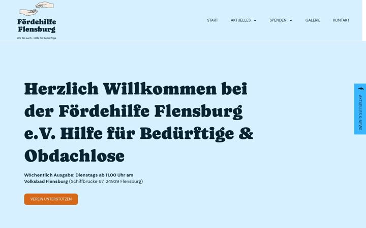 Screenshot of foerdehilfe-flensburg.de