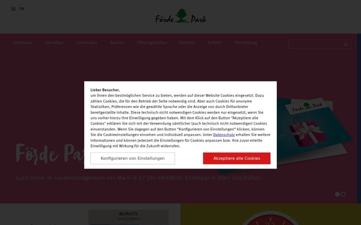 Screenshot of foerdepark.de