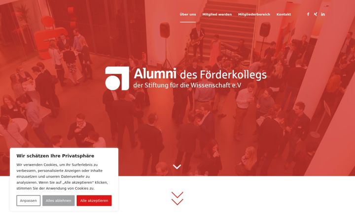 Screenshot von foerderkolleg-alumni.de