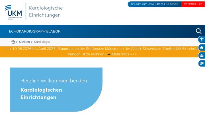 Screenshot of foerderkreis-herzzentrum-muenster.de