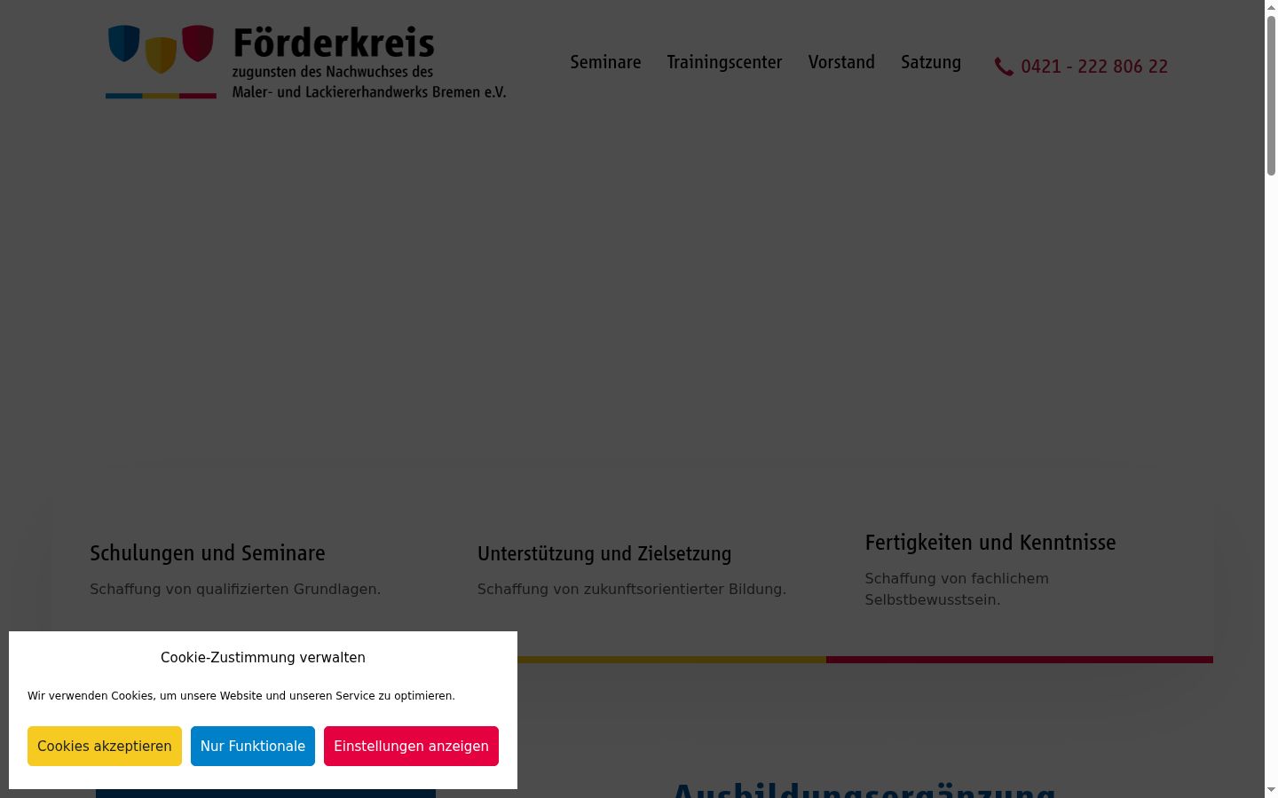 Screenshot tal-banner tal-kunsens muri qabel kwalunkwe interazzjoni