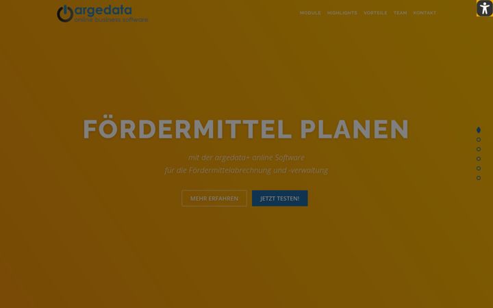 Screenshot of foerdermittelabrechnung.eu