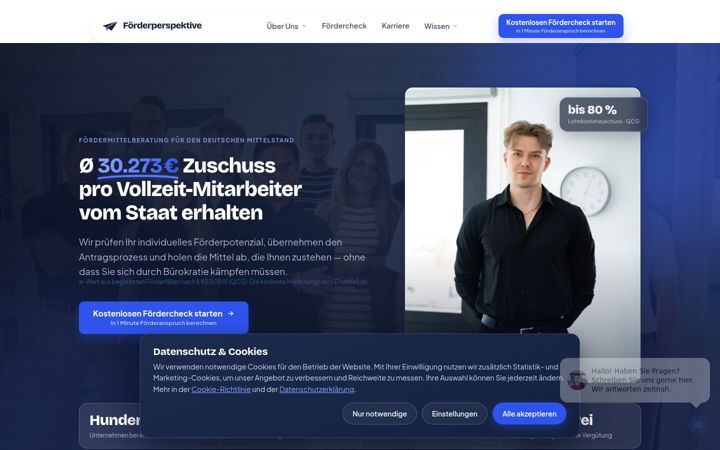 Screenshot von foerderperspektive.de