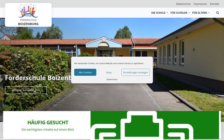 Screenshot of foerderschule-boizenburg.de