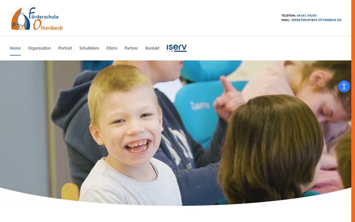 Screenshot of foerderschule-ottenbeck.de