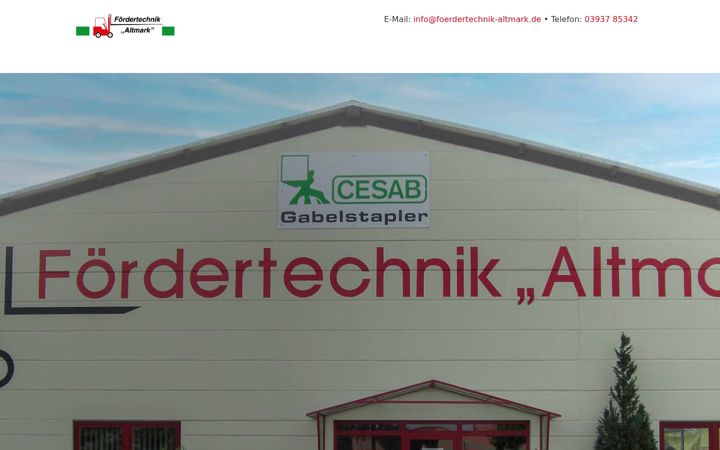 Snímek obrazovky foerdertechnik-altmark.de