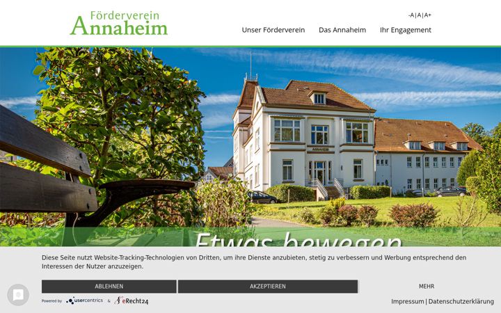 Screenshot of foerderverein-annaheim.de